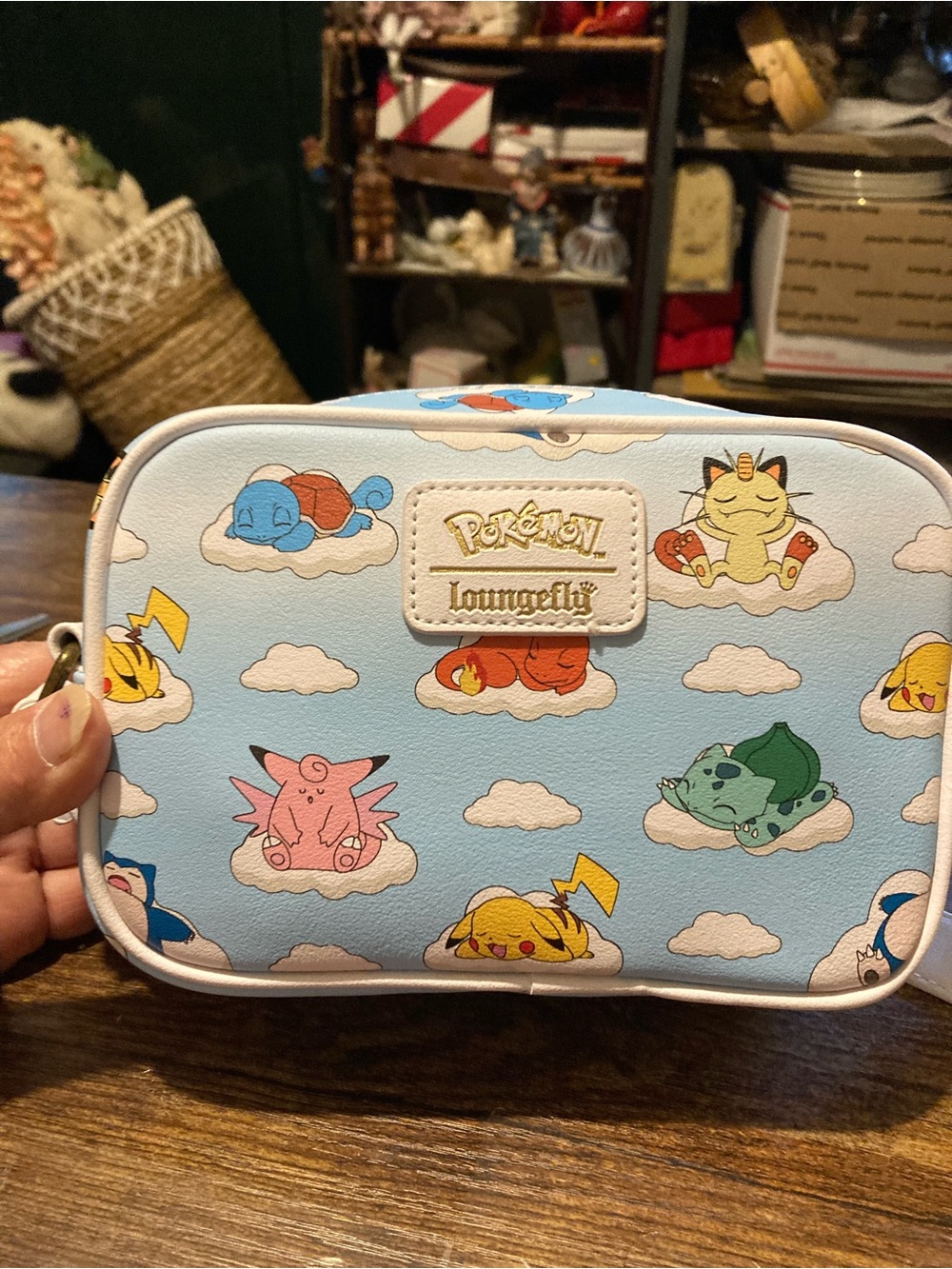 Loungefly sleeping Pokémon crossbody purse